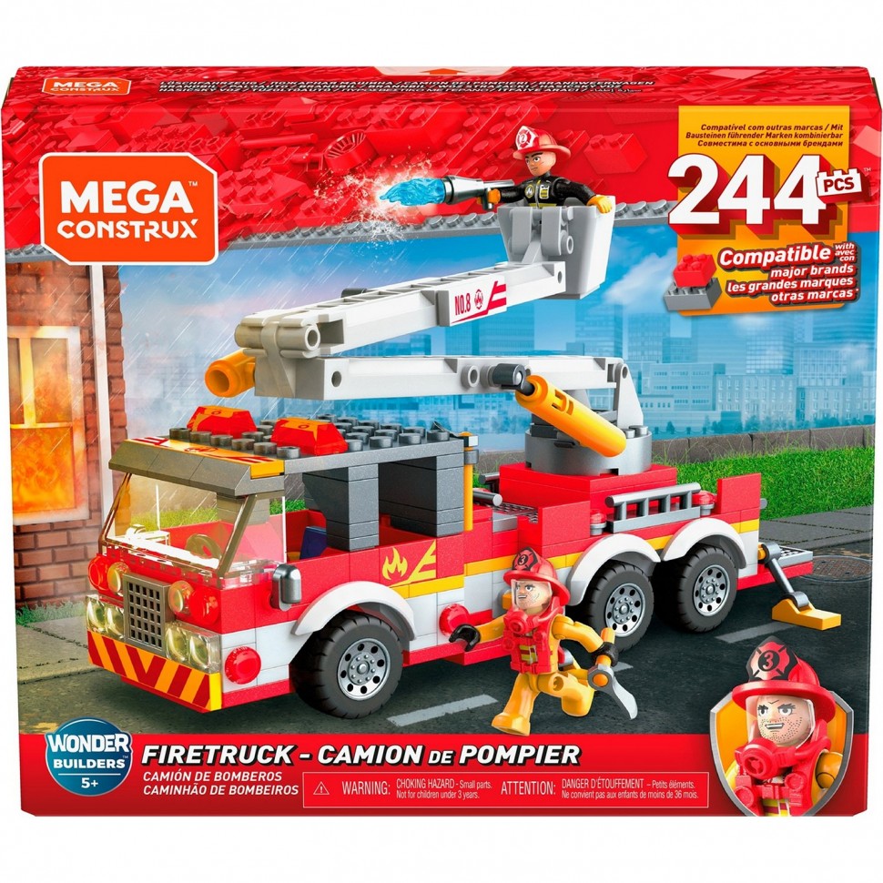 фото Конструктор mega construx пожарная машина glk54 mega bloks