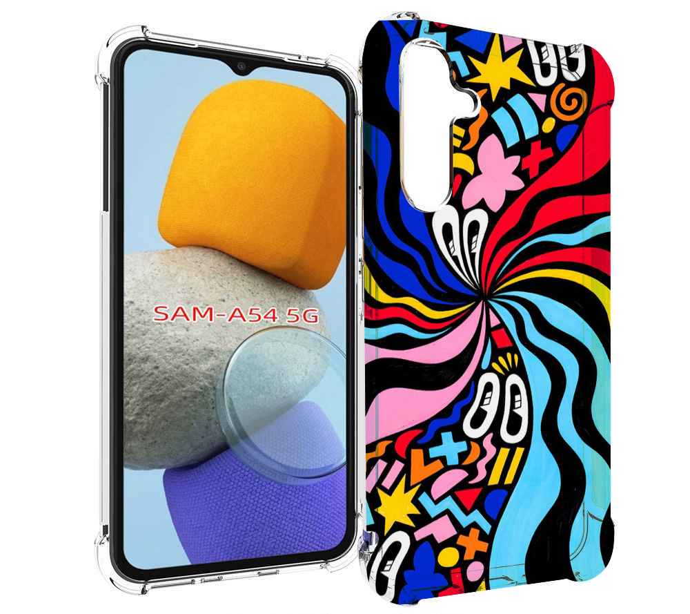 

Чехол MyPads волнистая-абстракция для Samsung Galaxy A54, Tocco