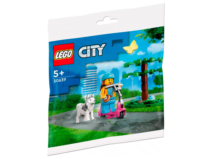 Конструктор Lego City 30639 Парк для собак и самокат конструктор lego city уличный скейт парк 454 детали 60364