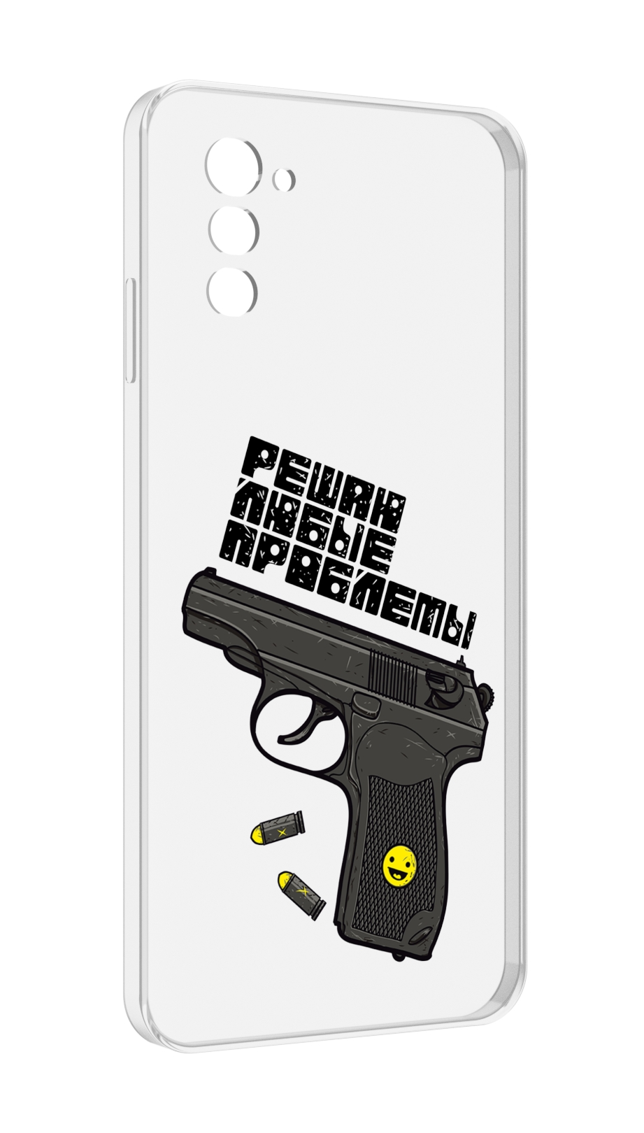 

Чехол MyPads пистолет против проблем для UleFone Note 12 / Note 12P, Прозрачный, Tocco