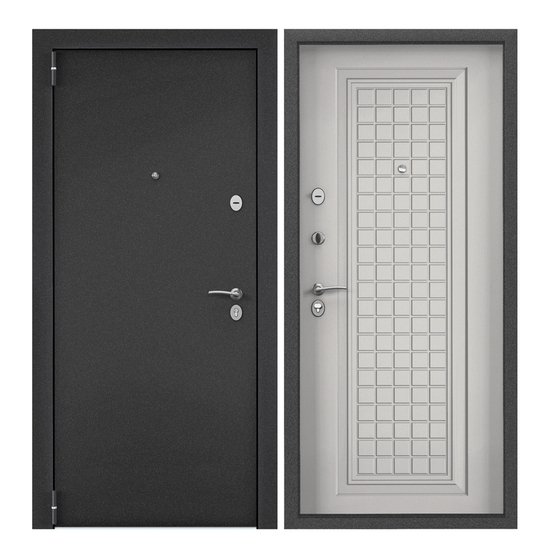 фото Дверь входная torex для квартиры металлическая terminal-d 860х2050 левый, черный/белый torex стальные двери