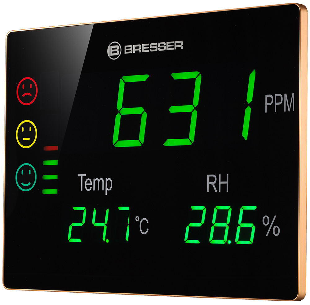 фото Гигрометр bresser air quality smile xxl с датчиком co2