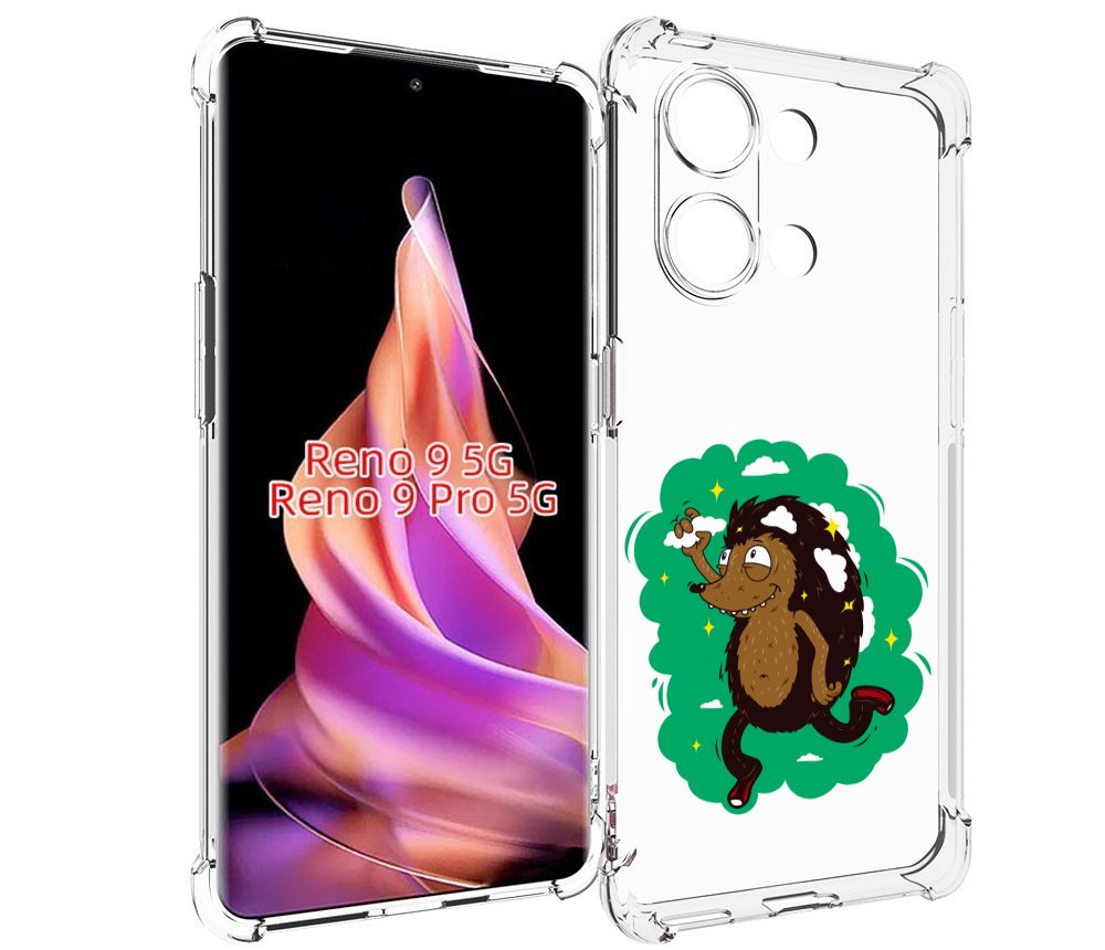 

Чехол MyPads Ежик в облаках для Oppo Reno 9/Reno 9 Pro, Прозрачный, Tocco