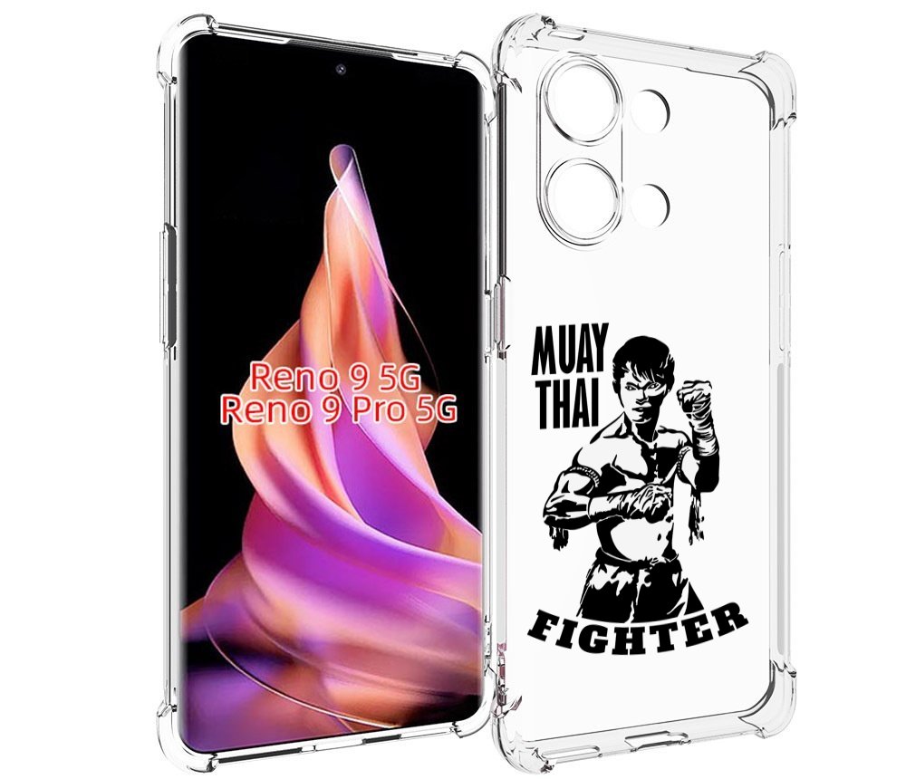 

Чехол MyPads Единоборства муайтай для Oppo Reno 9/Reno 9 Pro, Прозрачный, Tocco