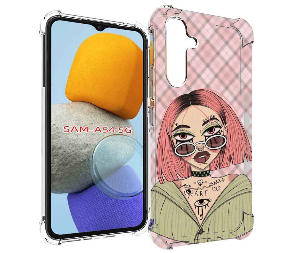

Чехол MyPads бунтарка-девочка для Samsung Galaxy A54, Tocco