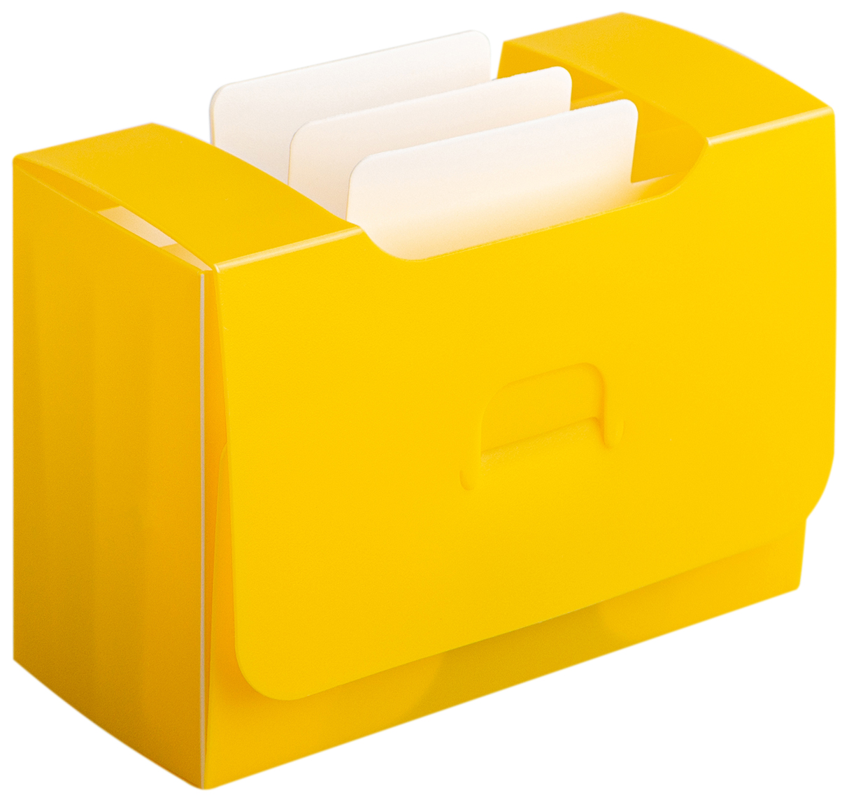 фото Органайзер meeple house для карт uniq card-file standard - 40 mm жёлтый ucfst40yellow