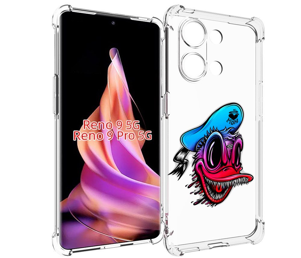 

Чехол MyPads Дональд для OPPO Reno 9 / Reno 9 Pro, Прозрачный, Tocco