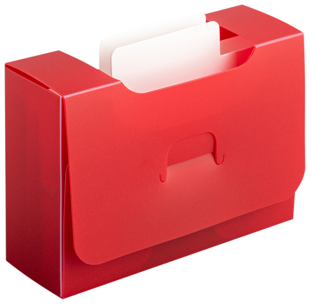 фото Органайзер meeple house для карт uniq card-file standard - 30 mm красный ucfst30red