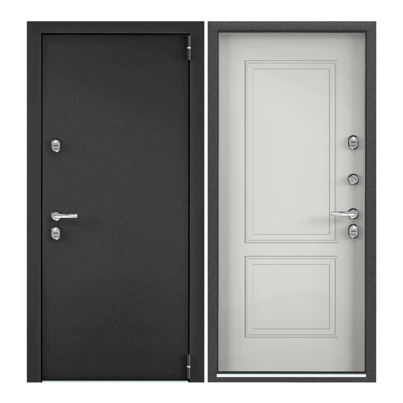 фото Дверь входная torex для дома металлическая snegir pro 880х2050, правый,темно-серый/серый torex стальные двери