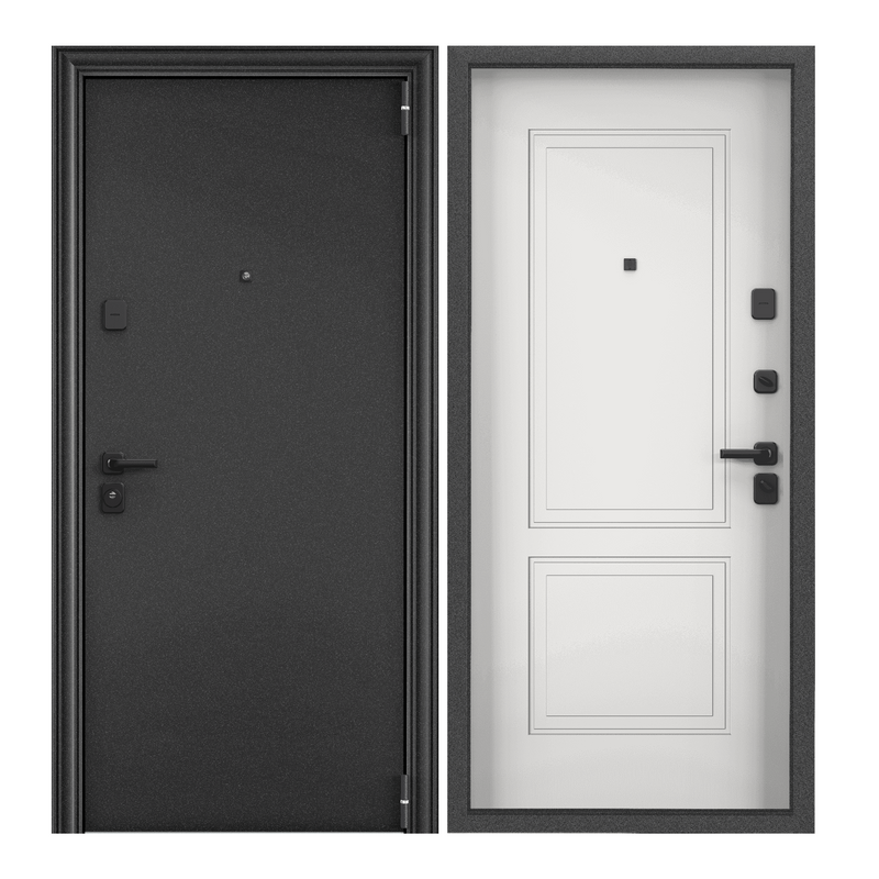 фото Дверь входная torex для квартиры металлическая comfort x 860х2050 правый серый/белый torex стальные двери