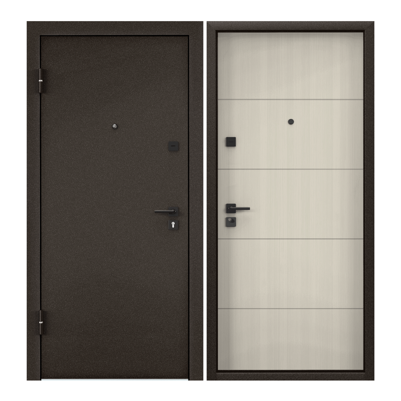 фото Дверь входная torex для квартиры металлическая terminal-b 950х2050, левый, коричневый torex стальные двери