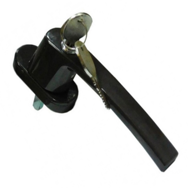 фото Ручка оконная коричневая с ключом и кнопкой antey nobrand