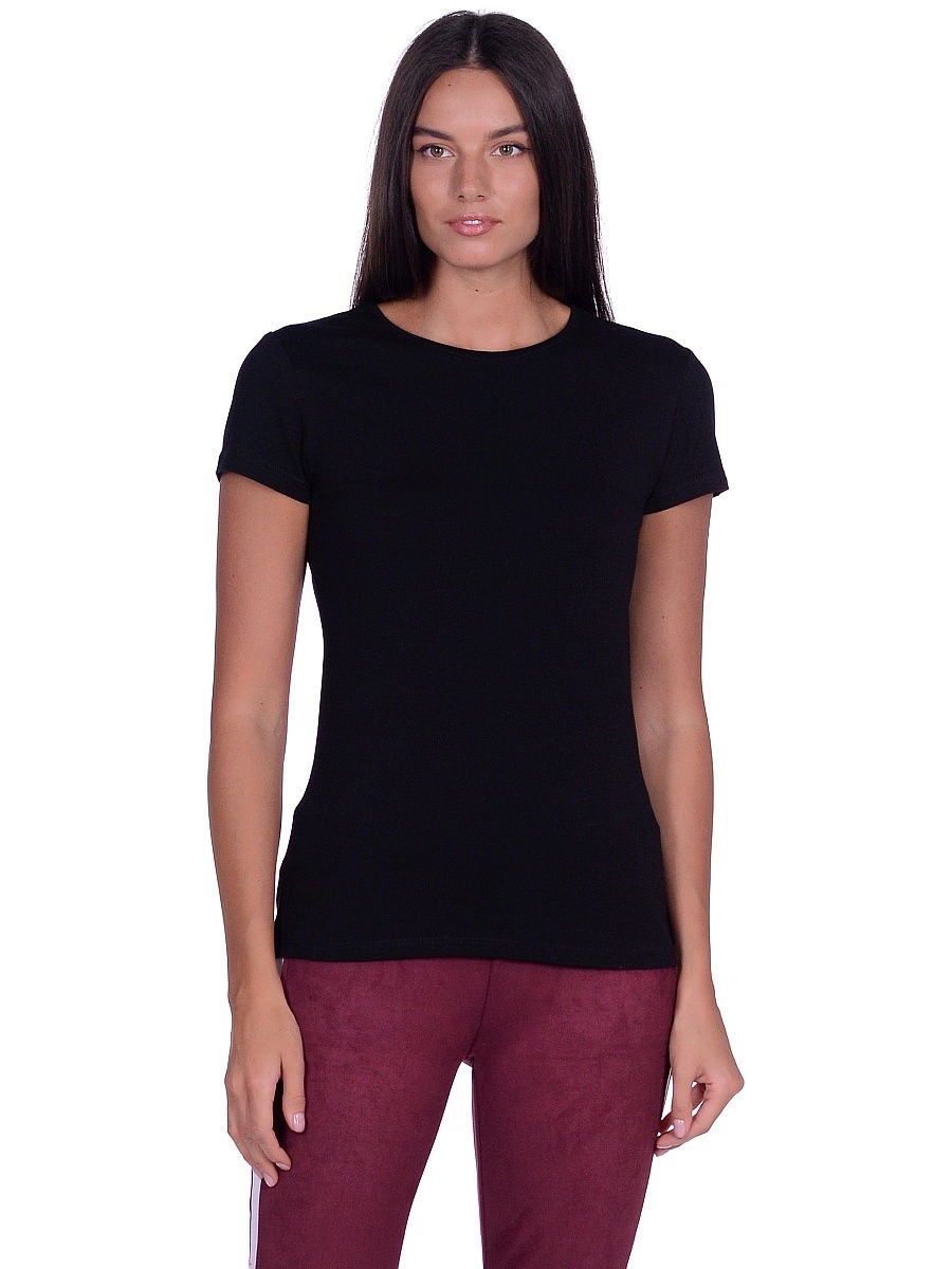 

Футболка женская Modis M201W01387 черная 42-44 RU, M201W01387