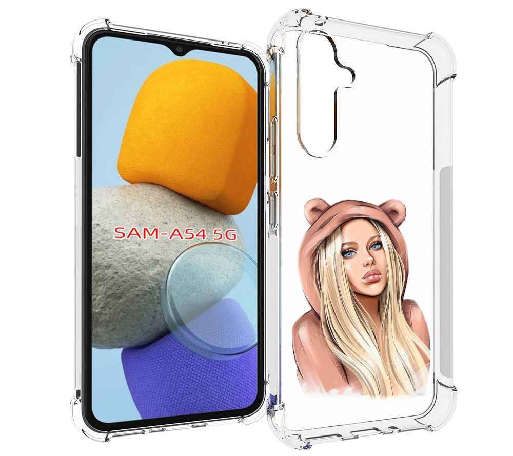 

Чехол MyPads блондинка-в-капюшоне женский для Samsung Galaxy A54, Tocco