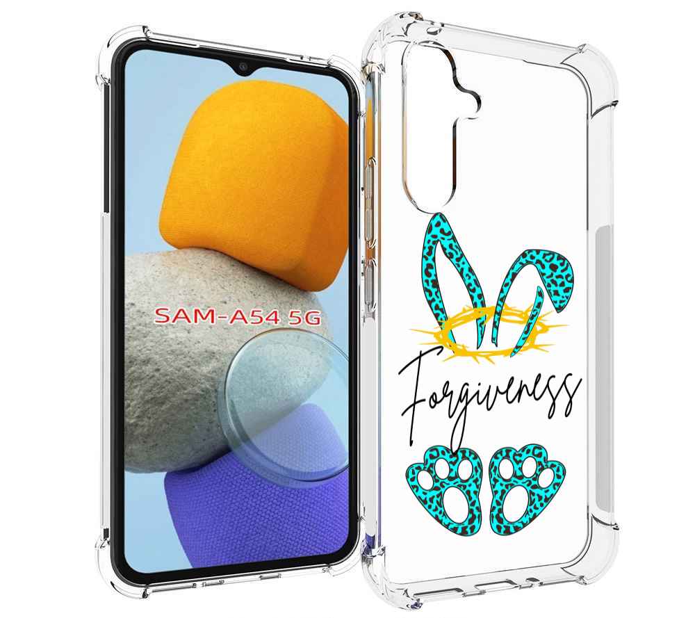 

Чехол MyPads бирюзовое лапки и ушки женский для Samsung Galaxy A54, Tocco