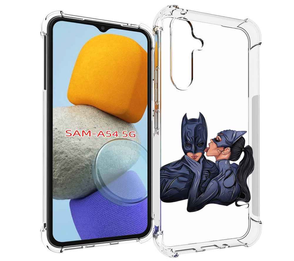 

Чехол MyPads бетман-и-кошка для Samsung Galaxy A54, Tocco