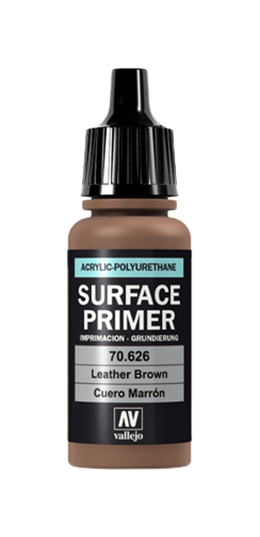 фото Краска vallejo surface primer 626-17ml. leather brown 70.626