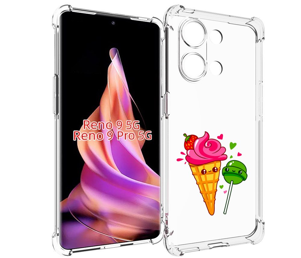 

Чехол MyPads Вкусняшки для Oppo Reno 9/Reno 9 Pro, Прозрачный, Tocco