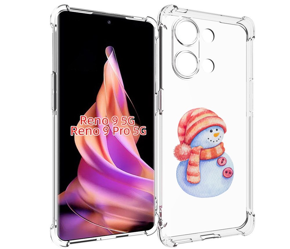 

Чехол MyPads Веселый снеговик для Oppo Reno 9/Reno 9 Pro, Прозрачный, Tocco