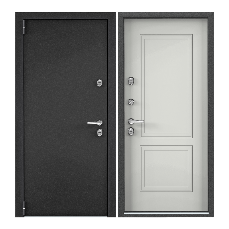 Дверь входная Torex для дома металлическая Village advanced 880х2050, левый, серый