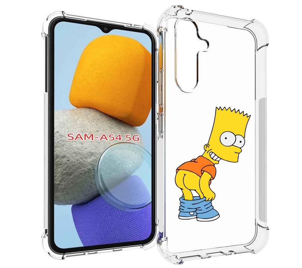 

Чехол MyPads барт-симпсон-довольный для Samsung Galaxy A54, Tocco