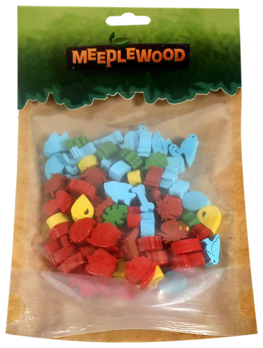 фото Набор миплов meeplewood для настольной игры эволюция woodmeep-evo