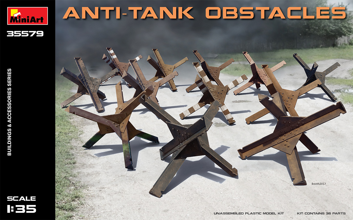 

Сборная модель MiniArt 1/35 Противотанковые ежи 35579