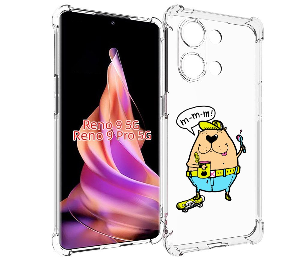 

Чехол MyPads Бобр для Oppo Reno 9/Reno 9 Pro, Прозрачный, Tocco