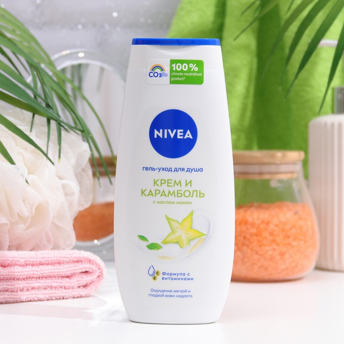 фото Гель для душа nivea крем карамболь, 250 мл nobrand