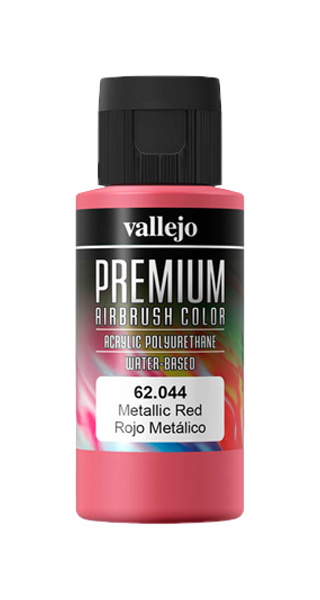 фото Краска для аэрографа vallejo premium color 60ml. 044-metallic red 62.044