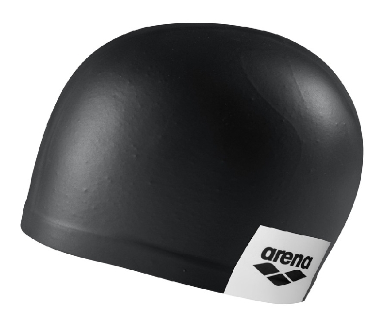 фото Шапочка для плавания arena logo moulded cap 001912 201, чёрный