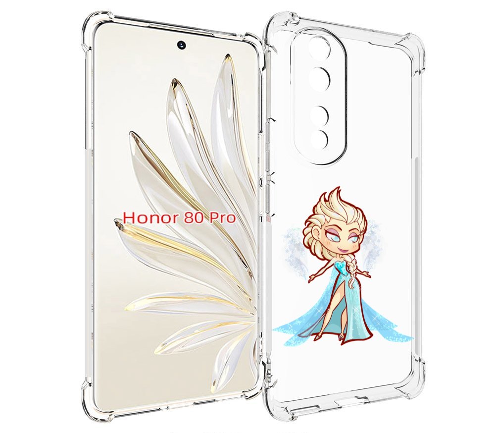 

Чехол MyPads снежная-принцесса женский для Honor 80 Pro, Прозрачный, Tocco