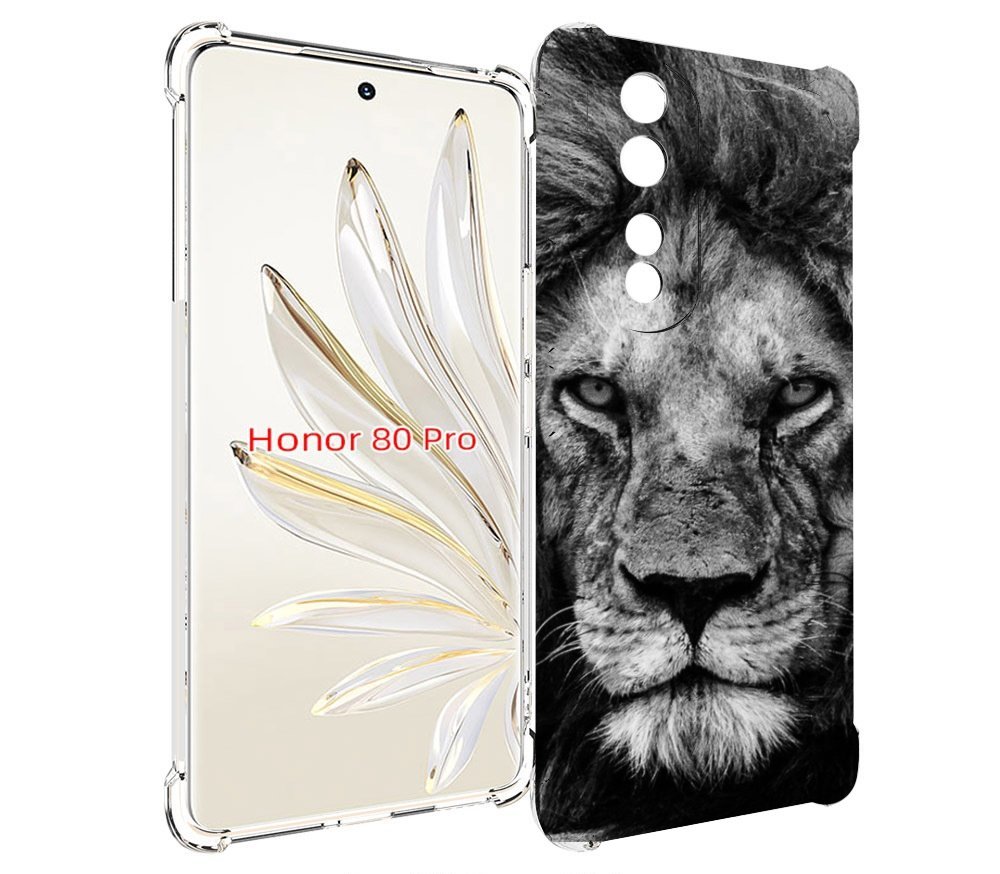 

Чехол MyPads смуглый лев мужской для Honor 80 Pro, Прозрачный, Tocco