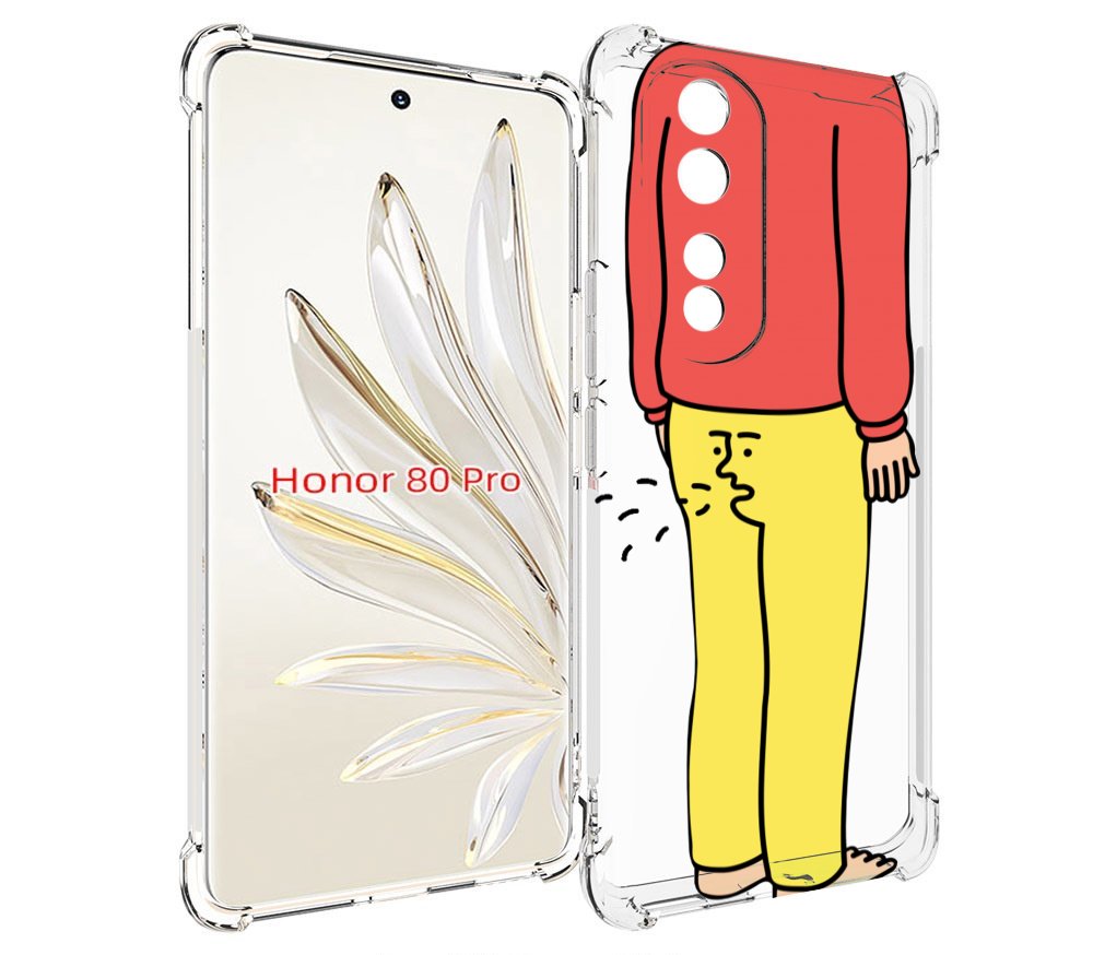 

Чехол MyPads смешной-мужчина для Honor 80 Pro, Прозрачный, Tocco