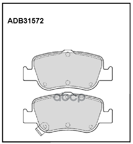 

Колодки зад.TOYOTA AURIS, COROLLA 07=> ALLIED NIPPON ADB31572 ALLIED NIPPON