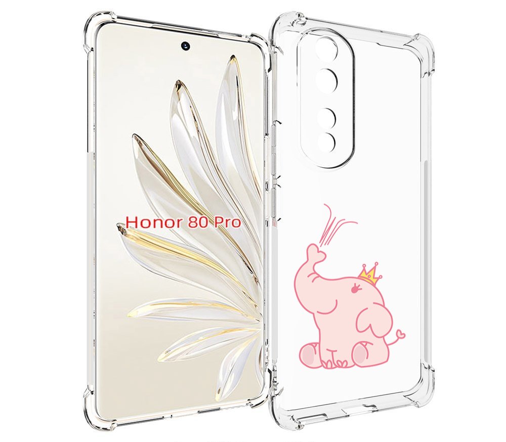 

Чехол MyPads слоник-принц детский для Honor 80 Pro, Прозрачный, Tocco