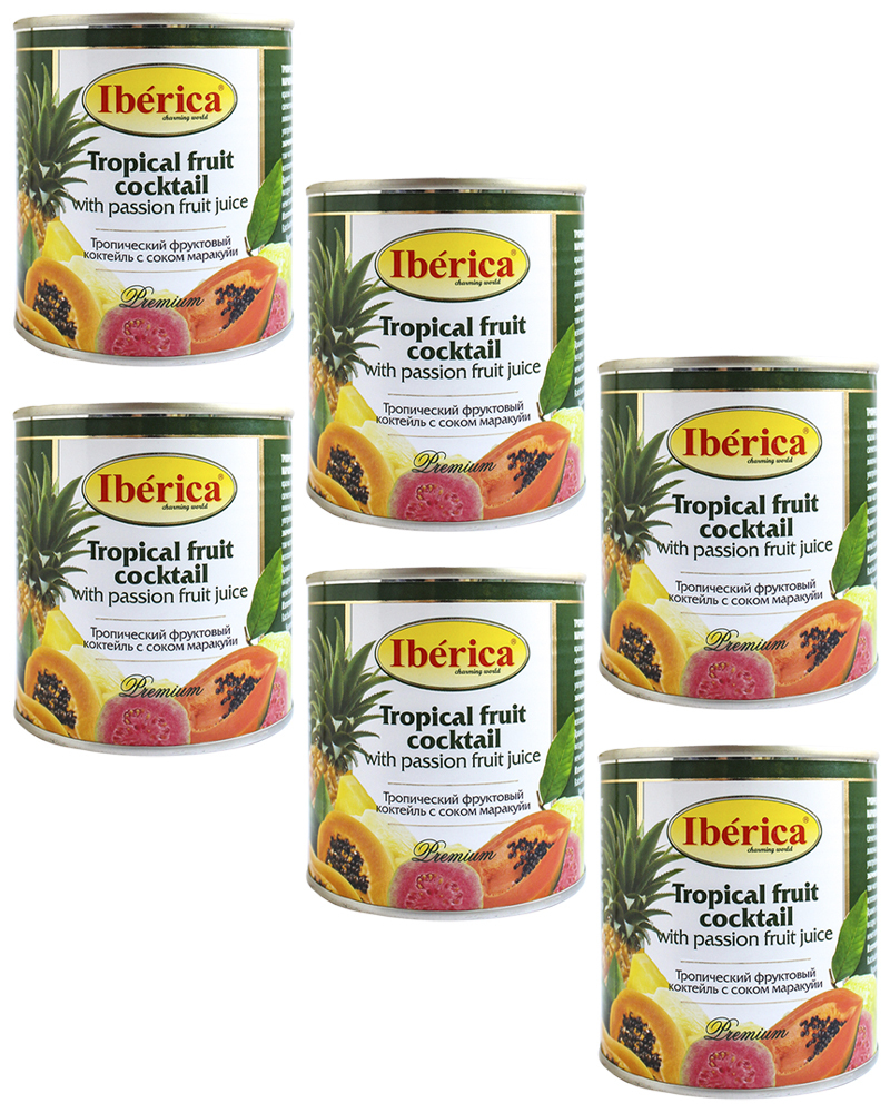 

Тропический Фруктовый Коктейль Iberica с Соком Маракуйи 435 мл - 6 шт