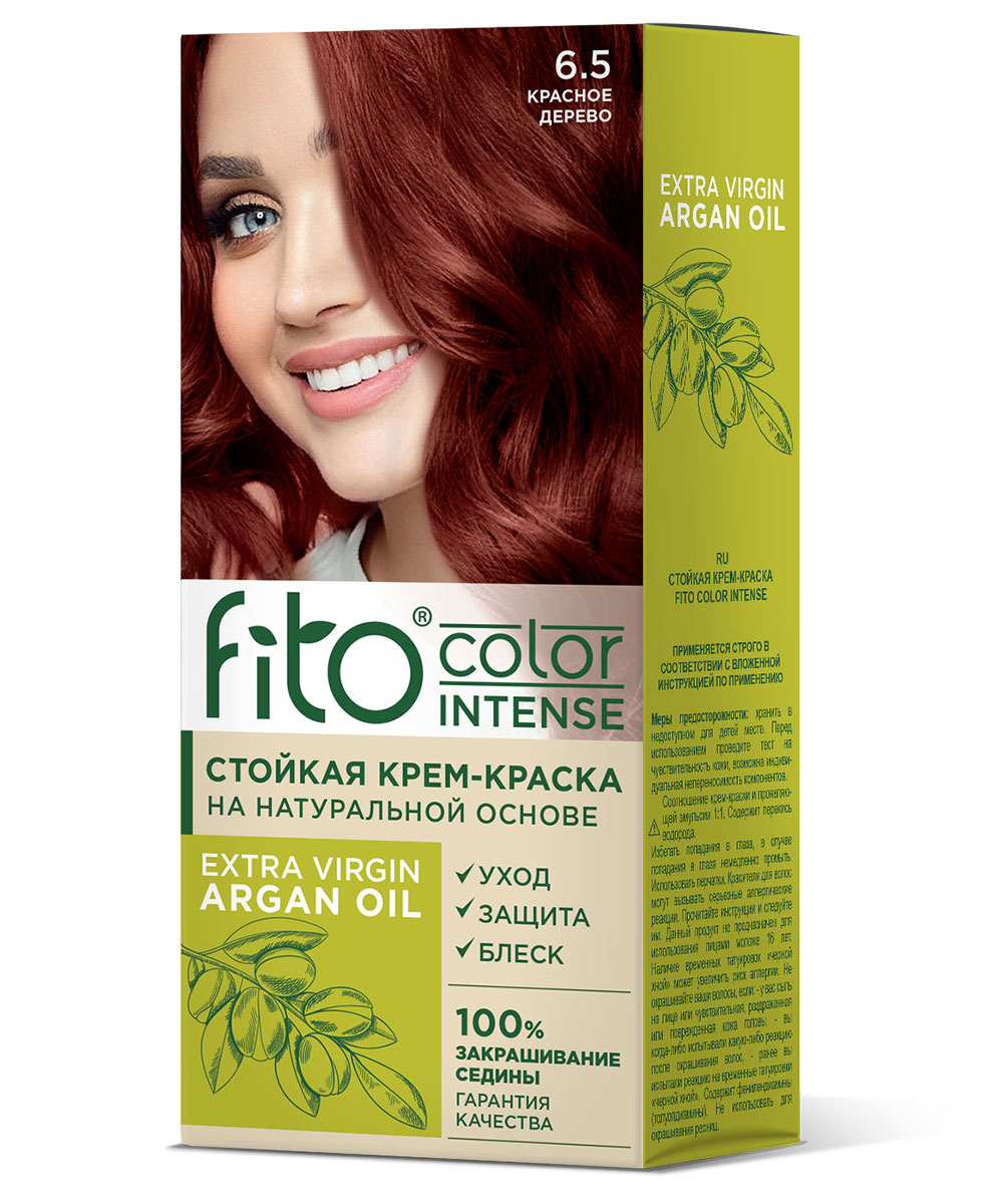 

Крем-краска для волос Fito косметик Fito Color Intense 6.5 Красное дерево 115 мл, Красный