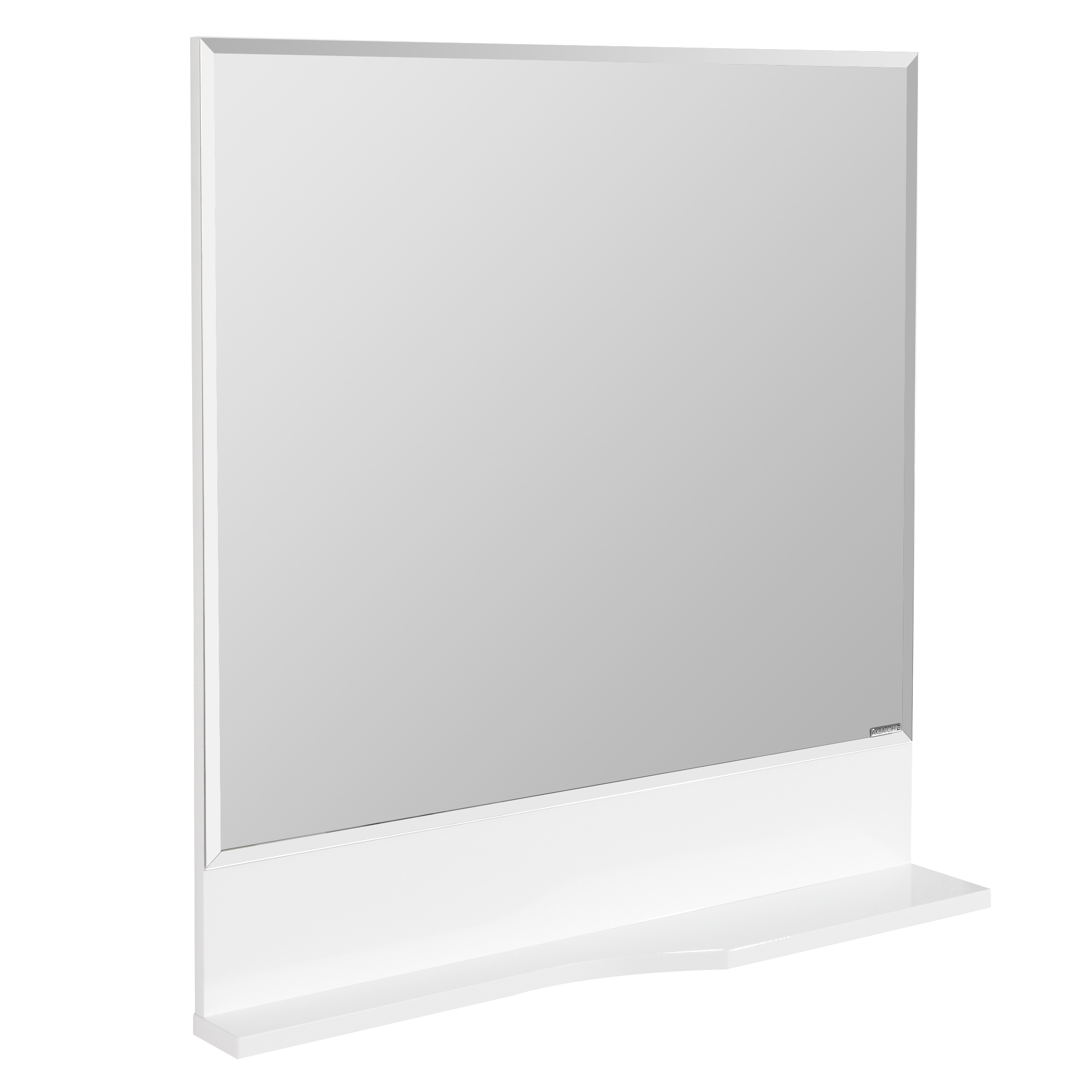 Зеркало в ванную настенное Aquaton Инди 80 1A188502ND010 с полкой зеркало настенное glasar 125x4x74см серебро