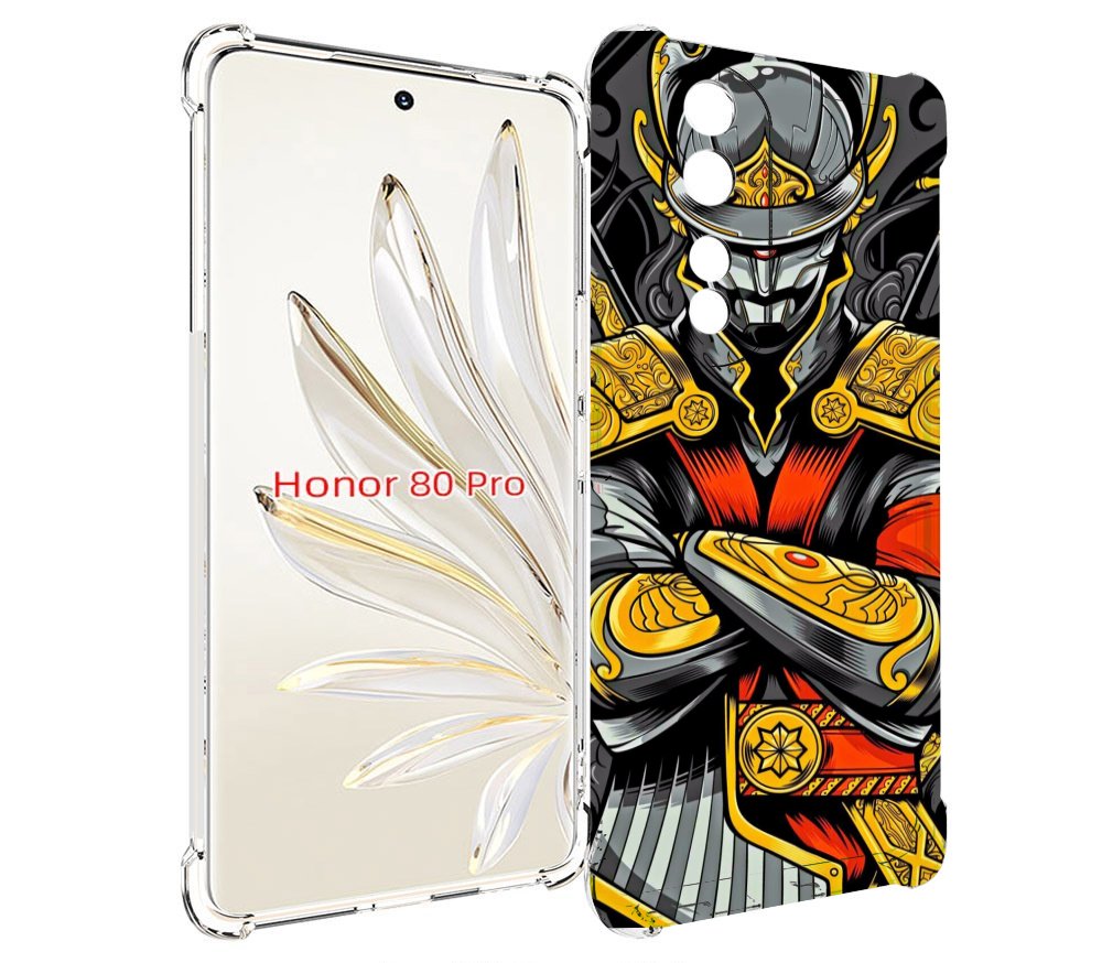 

Чехол MyPads самурай для Honor 80 Pro, Прозрачный, Tocco
