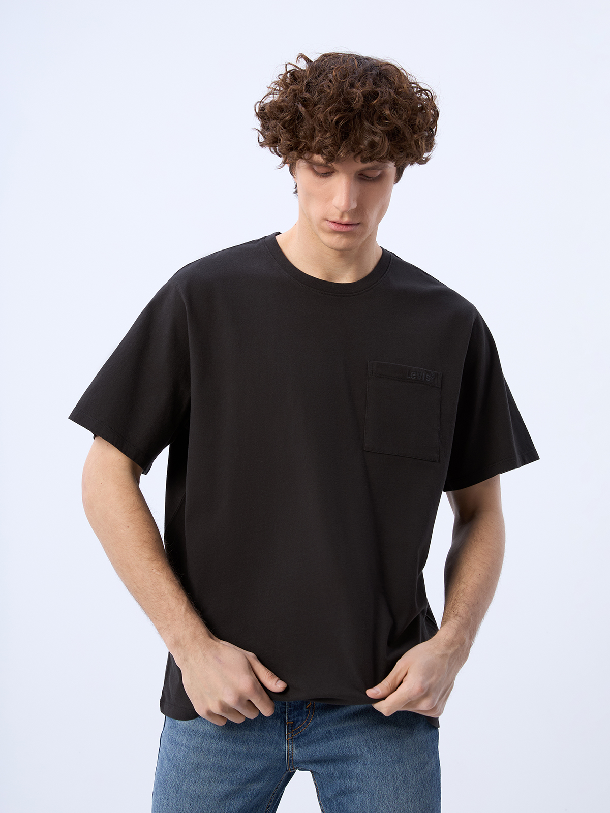 

Футболка мужская Levi's A3697 черная S, Черный, A3697