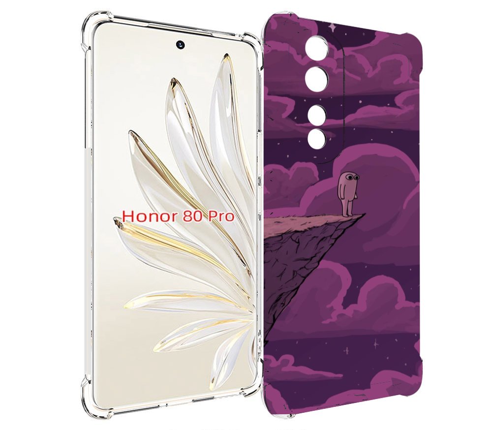 

Чехол MyPads розовая-фасолька для Honor 80 Pro, Прозрачный, Tocco
