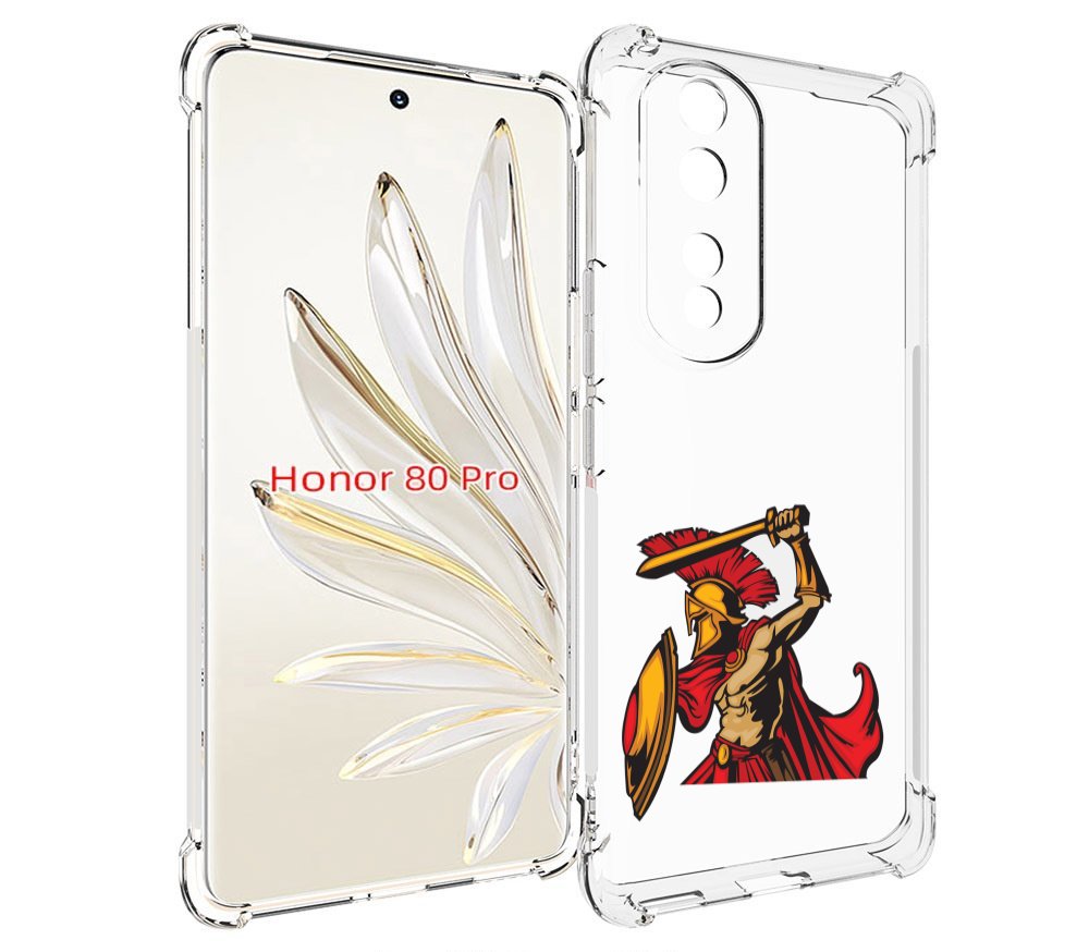 

Чехол MyPads римский-воин для Honor 80 Pro, Прозрачный, Tocco