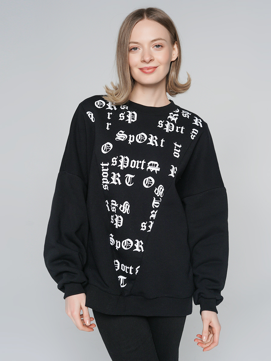 

Свитшот женский ТВОЕ 86768 черный XS-S, 86768