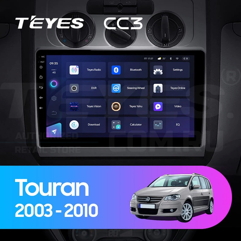 

Штатная магнитола Teyes CC3 4/32 Volkswagen Touran 1 (2003-2010) F2, CC3