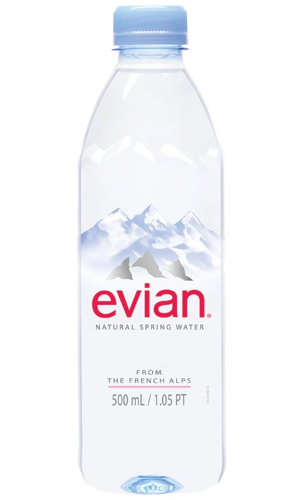 Вода минеральная Evian ПЭТ 24 штуки по 0,5л