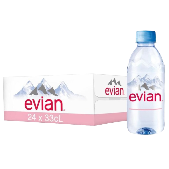 

Вода минеральная Evian Негазированная 0,33л, 24 штуки