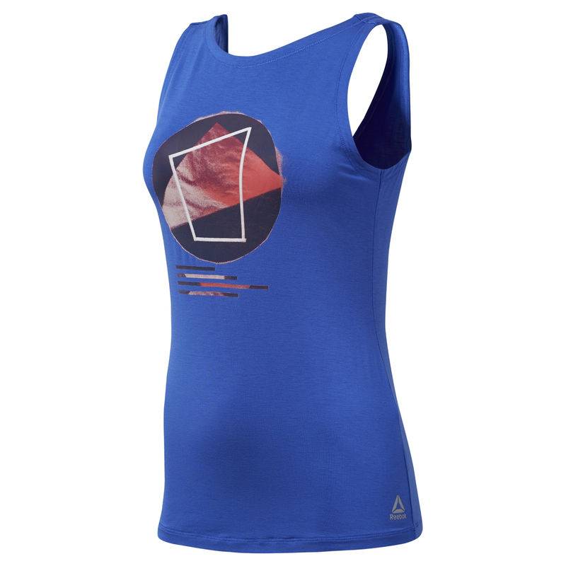 Майка женская Reebok DU4485 синяя M 1289₽