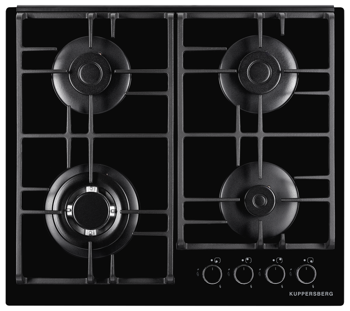 

Встраиваемая варочная панель газовая KUPPERSBERG H60V41L551 Black, H60V41L551
