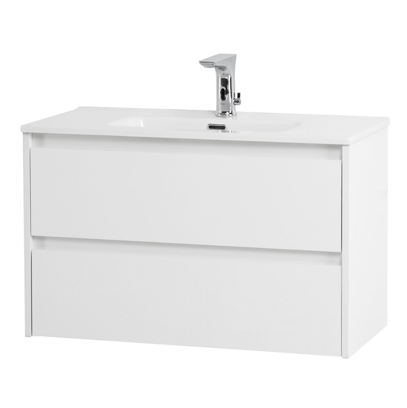 фото Тумба с раковиной belbagno kraft 39-800 bianco opaco